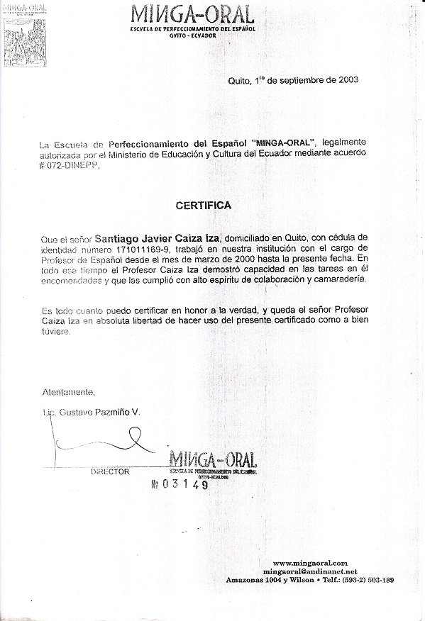 certificado académico