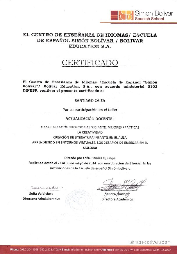 certificado académico